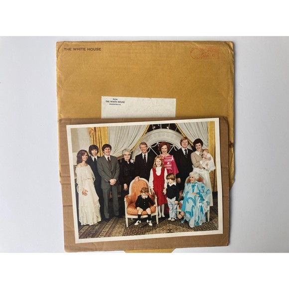 Jimmy Carter Presidential Family - Official White House Photo & Envelope - Picture 2 of 3